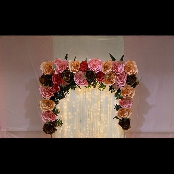 Flower backdrop